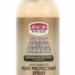 AFRICAN PRIDE BLACK CASTOR HEAT PROTECTANT SPRAY 4OZ