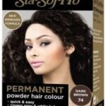 Sta-Sof-Fro Permanent Hair Dye Colour Powder Dark Brown 74